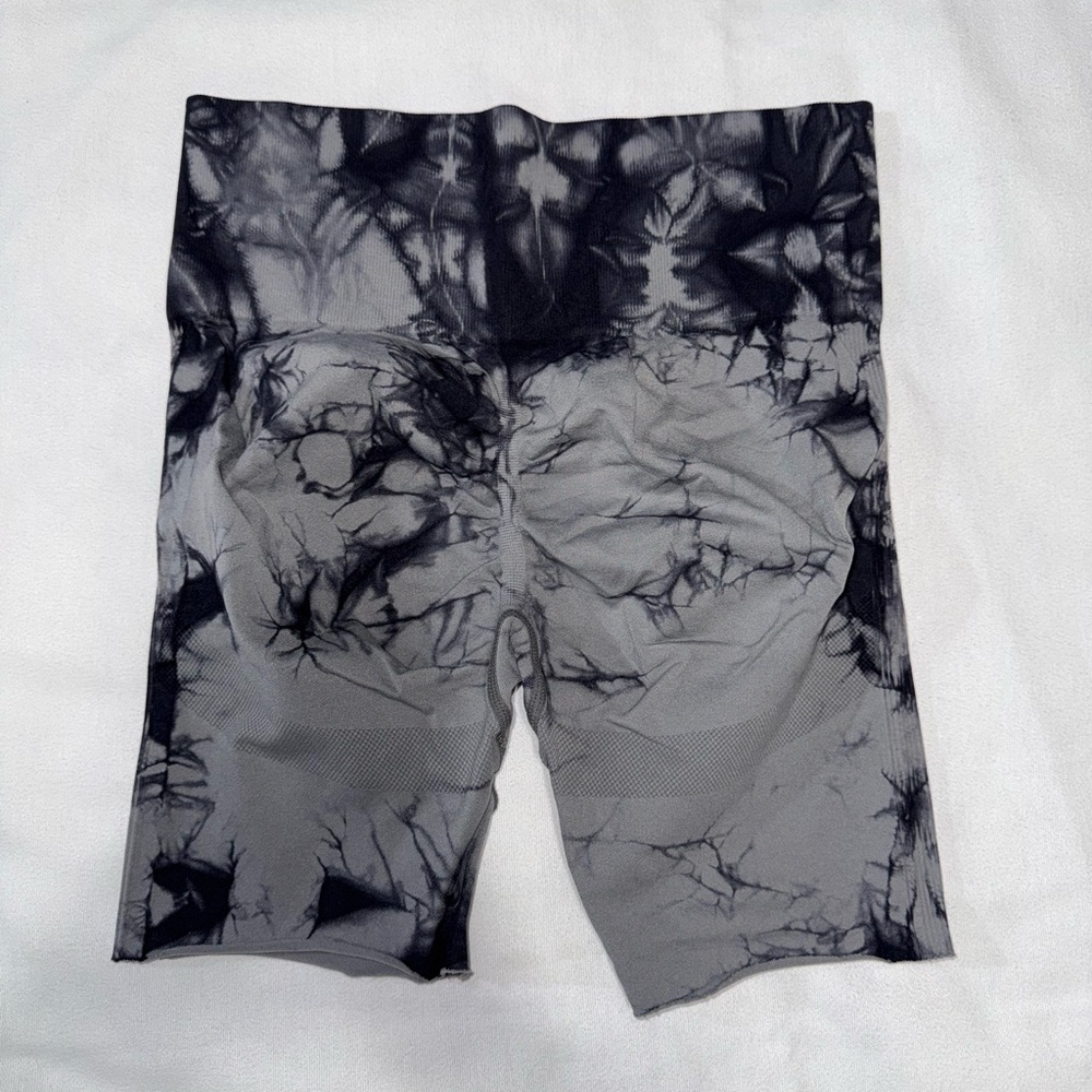 THREE PAIRS Black and Gray Tie-Dye Shorts Three pairs Included